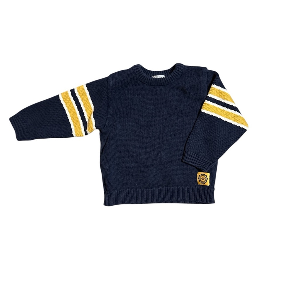 Carter's Navy and Yellow Striped Kids Sweater - Picture 2 of 6